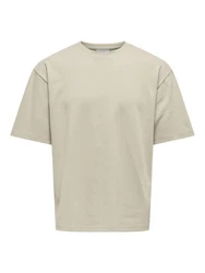 ONLY & SONS T-Shirt ONSCASPIAN Khaki/Dunkelgrün/Beige