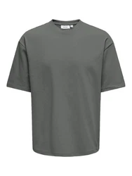 ONLY & SONS T-Shirt ONSCASPIAN Dunkelgrün/Grün/Hellgrau/Khaki
