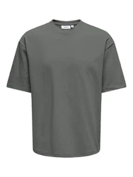 ONLY & SONS T-Shirt ONSCASPIAN Dunkelgrün/Grün/Hellgrau/Khaki