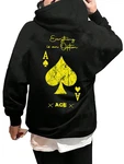 RMK Kapuzenpullover Hoodie Peak Poker Ass Gold/Neonfarben/Schwarz