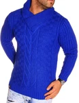 RMK Strickpullover Herren Blau/Dunkelblau