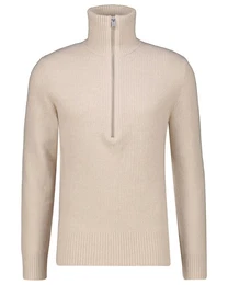 Strickpullover Herren Troyer mit Baumwolle und Wolle MANUELO 10 (1-tlg)