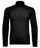 Schwarze Rollkragenpullover aus Strick image