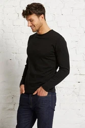 wunderwerk Wollpullover Core Crewknit Schwarz