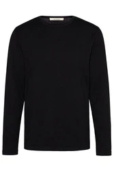 wunderwerk Wollpullover Core Crewknit Schwarz