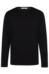 wunderwerk Wollpullover Core Crewknit Schwarz
