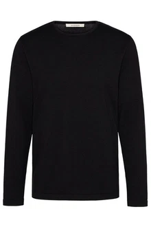 wunderwerk Wollpullover Core Crewknit Schwarz