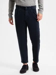 BOSS ORANGE Stoffhose Shyne Dunkelblau/Blau