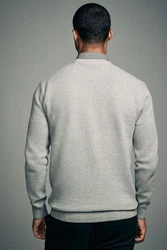 Next 2-in-1 Pullover im Lagenlook mit Hemdeinsatz Dunkelblau/Grau/Hellblau