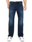 Diesel Straight-Jeans Regular Fit Larkee-X Dunkelblau/Blau