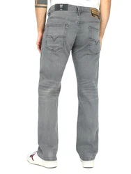 Diesel Straight-Jeans Regular Fit Larkee-X Hellgrau/Grau/Dunkelgrau