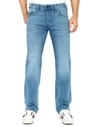 Straight-Jeans Regular Fit, gerade Beinform - Larkee-X - Lnge:32