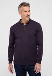 Eterna Polokragenpullover Dunkelblau/Lila