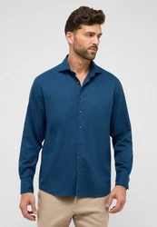 Eterna Langarmhemd COMFORT FIT EASY IRON Dunkelblau/Blau