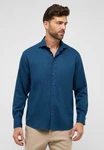 Eterna Langarmhemd COMFORT FIT EASY IRON Dunkelblau/Blau