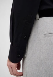 Eterna Langarmhemd SLIM FIT NON IRON Schwarz/Dunkelblau/Rot