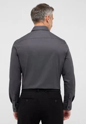 Eterna Langarmhemd SLIM FIT NON IRON Dunkelgrau/Grau/Hellgrau