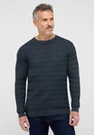 Eterna Strickpullover Dunkelblau/Grau