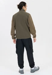 WHISTLER Strickpullover Makaley Dunkelgrün/Khaki/Braun