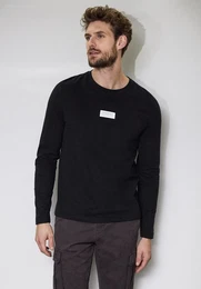 Langarmshirt aus reiner Baumwolle