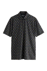 Next Poloshirt Polo-Shirt im weihnachtlichen Print Dunkelblau/Schwarz/Dunkelgrau/Grau