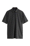 Next Poloshirt Polo-Shirt im weihnachtlichen Print Dunkelblau/Schwarz/Dunkelgrau/Grau