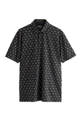Next Poloshirt Polo-Shirt im weihnachtlichen Print Dunkelblau/Schwarz/Dunkelgrau/Grau