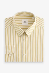 Next Langarmhemd Slim Fit Gelb