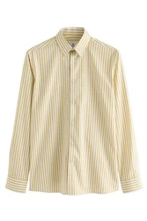 Next Langarmhemd Slim Fit Gelb