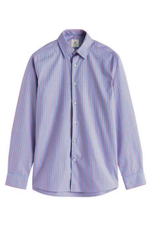 Next Langarmhemd Slim Fit Hellblau/Lila/Fliederfarben/Mischfarben Next Langarmhemd Slim Fit Hellblau/Lila/Fliederfarben/Mischfarben
