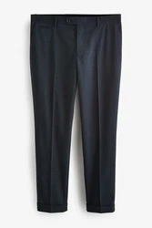 Next Anzughose Slim Fit Anzughose (1-tlg) Dunkelblau/Hellblau/Blau/Grau