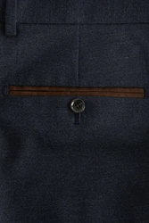 Next Anzughose Slim Fit Anzughose (1-tlg) Dunkelblau/Hellblau/Blau/Grau