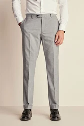 Next Anzughose Slim Fit Anzughose (1-tlg) Grau/Hellgrau