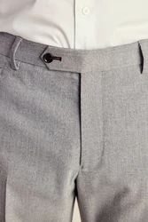Next Anzughose Slim Fit Anzughose (1-tlg) Grau/Hellgrau