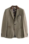 Next Sakko Signature Slim Fit Blazer (1) Khaki/Beige/Braun/Dunkelgrün