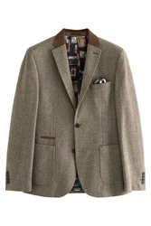 Next Sakko Signature Slim Fit Blazer (1) Khaki/Beige/Braun/Dunkelgrün