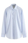 Next Langarmhemd Pflegeleicht Regular Fit Twill-Hemd Hellblau/Blau