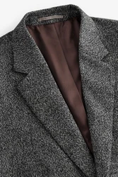 Next Sakko Slim Fit Donegal Anzugsakko Grau/Dunkelgrau