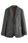 Next Sakko Slim Fit Donegal Anzugsakko Grau/Dunkelgrau