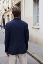 Next Sakko Nova Fides Signature Wollsakko Dunkelblau/Hellblau