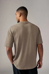 Next T-Shirt aus schwerem Stoff Khaki/Beige/Braun/Dunkelgrün