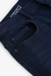 Next Slim-fit-Jeans mit Komfortstretch Dunkelblau/Blau