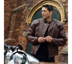 Merlin Motorradjacke Chester D3O Cafe Braun/Dunkelbraun