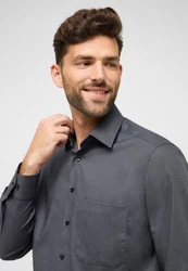 Eterna Langarmhemd COMFORT FIT NON IRON Dunkelgrau/Grau/Hellgrau