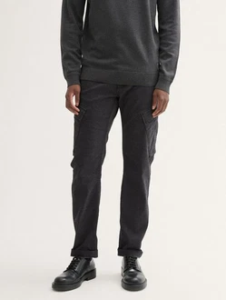 TOM TAILOR Thermolite Tapered Cargo Hose 5-Pocket-Jeans Dunkelgrau/Khaki/Hellgrau/Grau/Schwarz