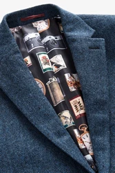 Next Sakko Signature Slim Fit Blazer (1) Dunkelblau/Hellblau/Blau