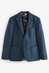 Next Sakko Signature Slim Fit Blazer (1) Dunkelblau/Hellblau/Blau
