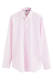 Langarmhemd Pflegeleichtes Regular Fit Twill-Hemd (1-tlg)