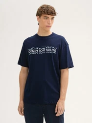TOM TAILOR T-Shirt Dunkelblau/Hellblau/Blau