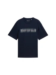 TOM TAILOR T-Shirt Dunkelblau/Hellblau/Blau